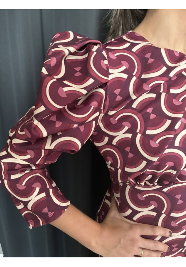 0052. Vestido bull estampado