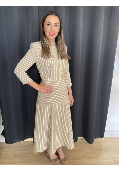1.3. Vestido rayas lino