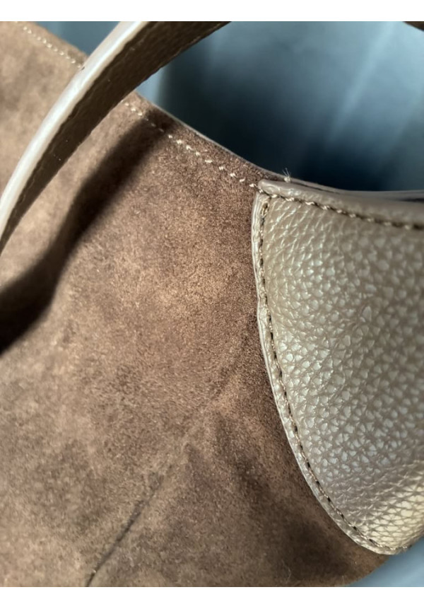 034 Bolso marrón ante cinta