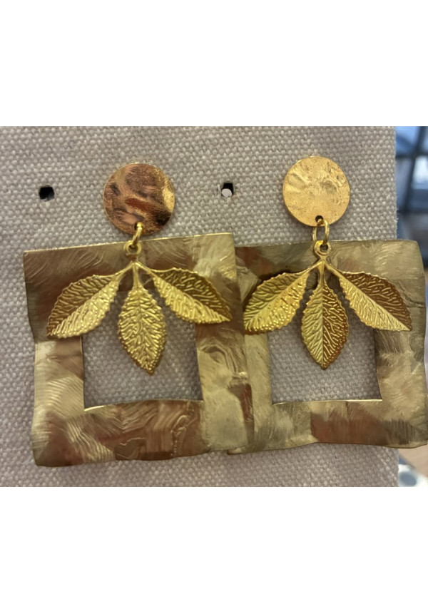 Pendientes hojas