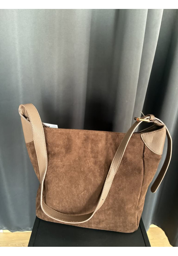 034 Bolso marrón ante cinta