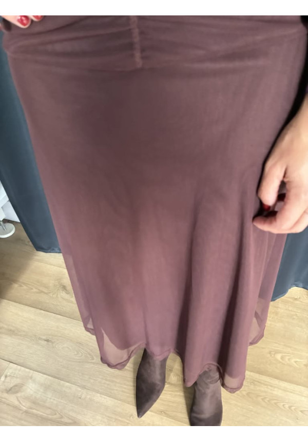 0061. Vestido tul frunce