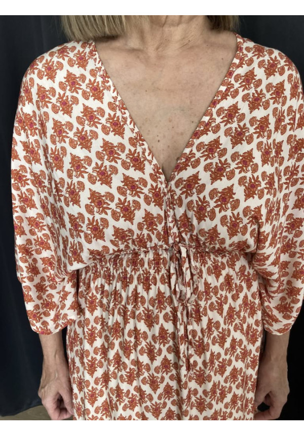 1.2. Vestido estampado escote V