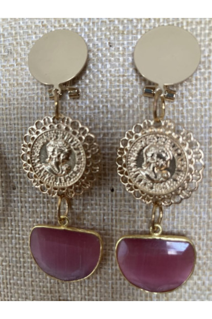 Pendientes moneda