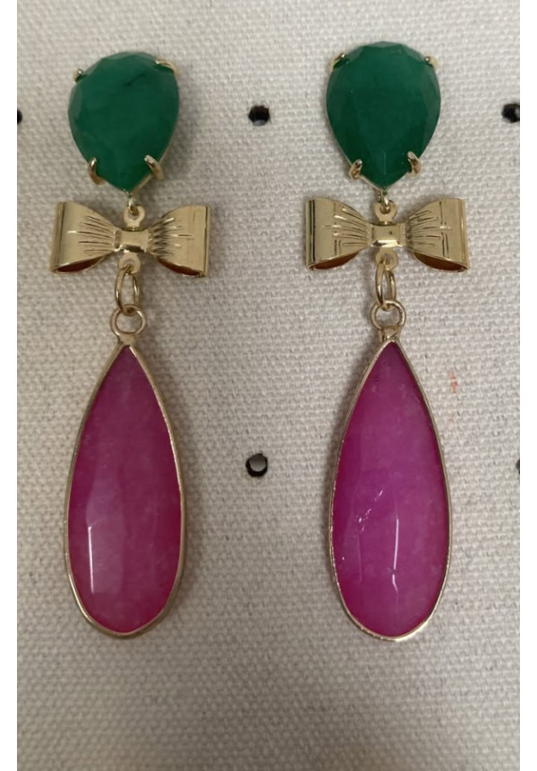Pendientes bicolor
