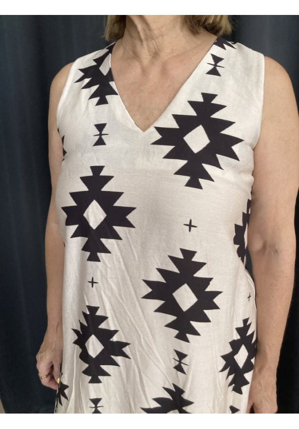 6.52. Vestido sisa estampado 