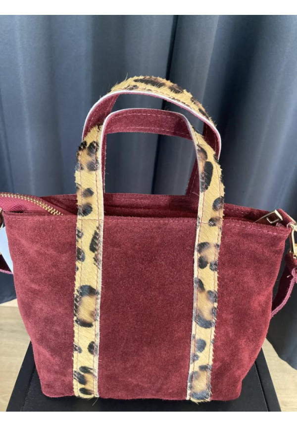 1351. Bolso piel mini asas pelo leorpardo