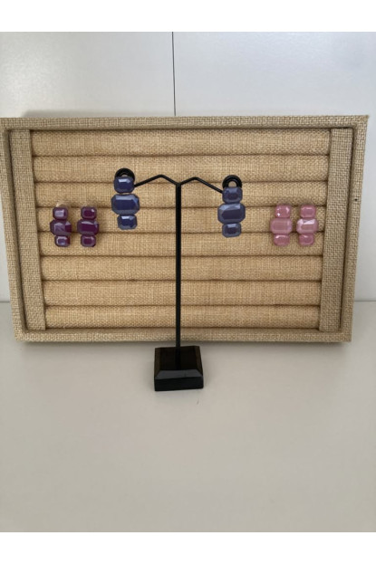 Pendientes tres piedras