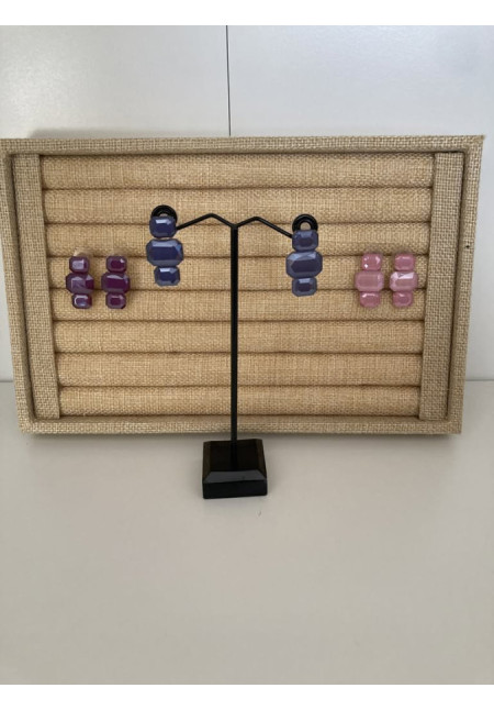 Pendientes tres piedras
