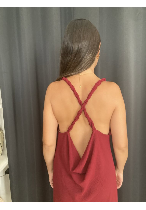 6.43. Vestido tirantes trenzado