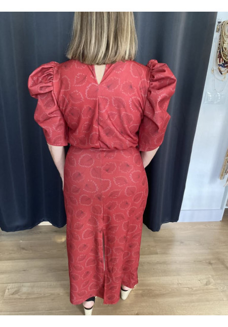 5.13. Vestido estampado abullonada