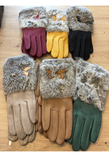 2. Guante antelina y pelo