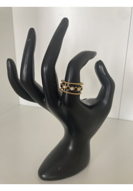Anillo triple círculos color