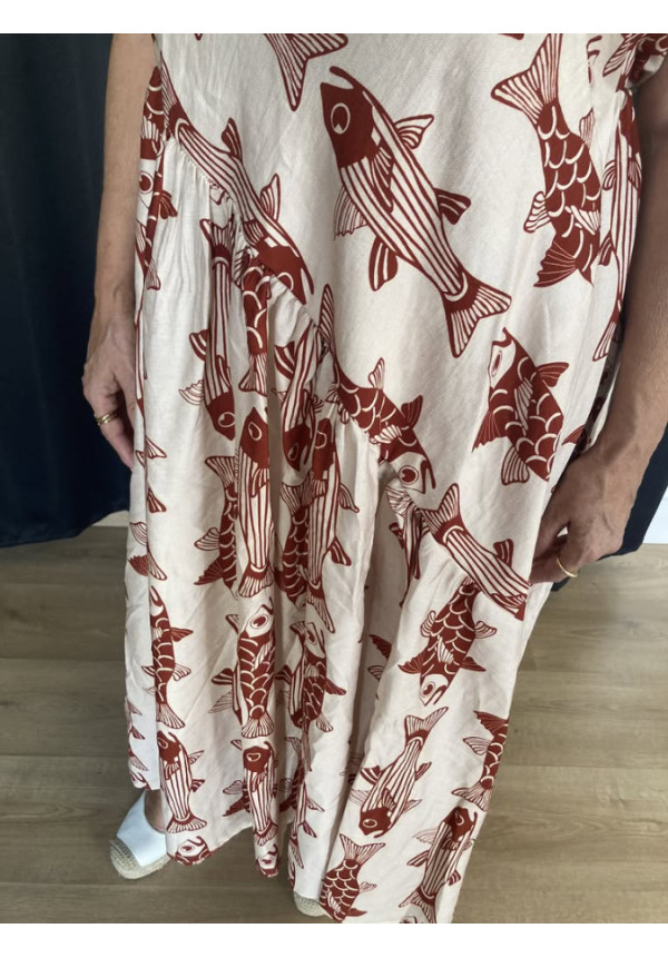 6.48. Vestido estampado tirantes