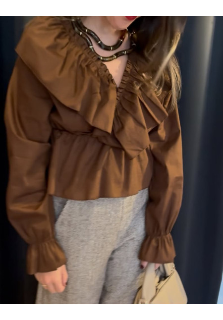 00101. Camisa volante cruzado