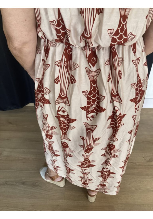 6.48. Vestido estampado tirantes