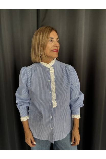 04. Camisa rayas detalles