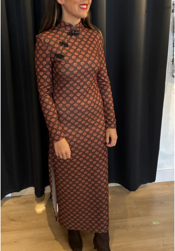 00169. Vetido estampado chi