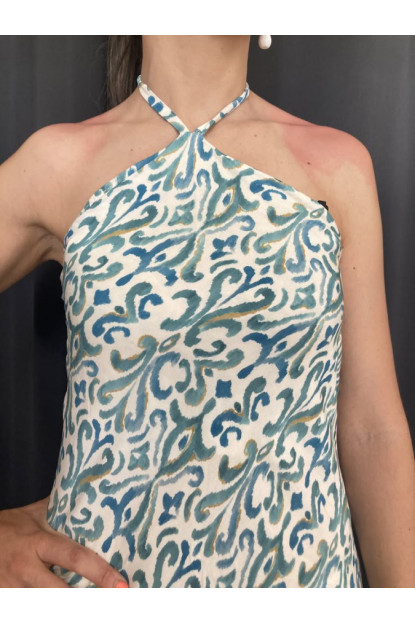 1193. Vestido al cuello estampado