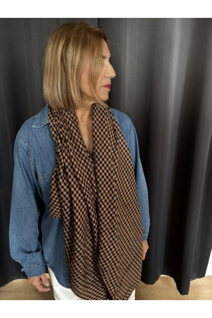 063. Fular vichy plisado