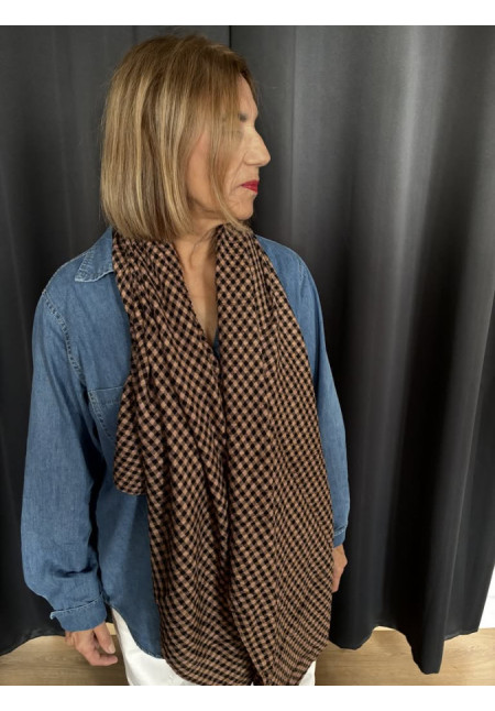 063. Fular vichy plisado