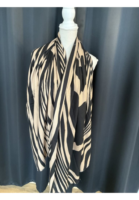 057. Fular estampado rayado