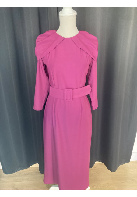 1208. Vestido capa+cinturón