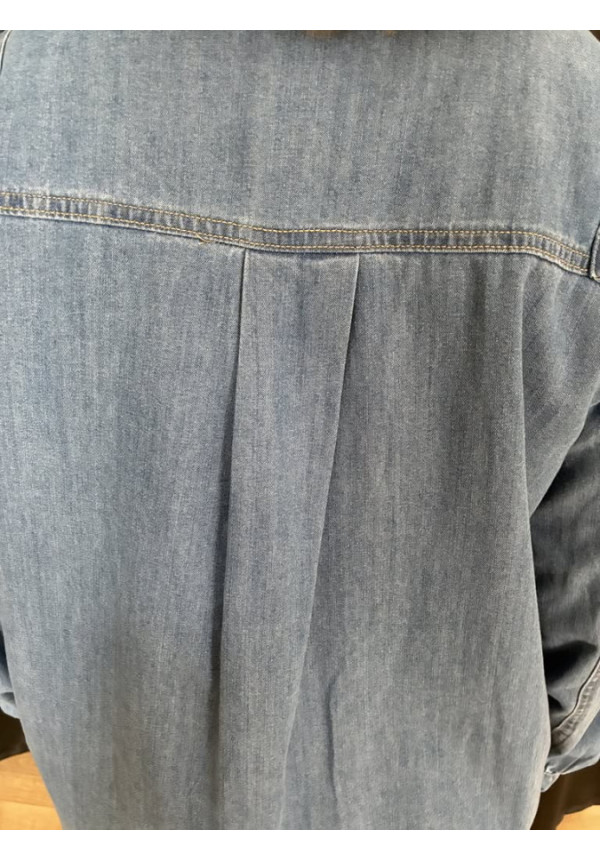 0043. Camisa denim volante