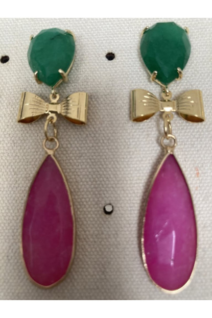 Pendientes bicolor