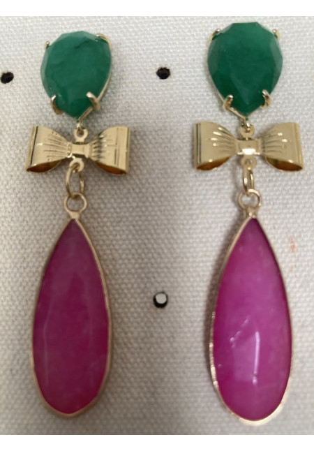 Pendientes bicolor