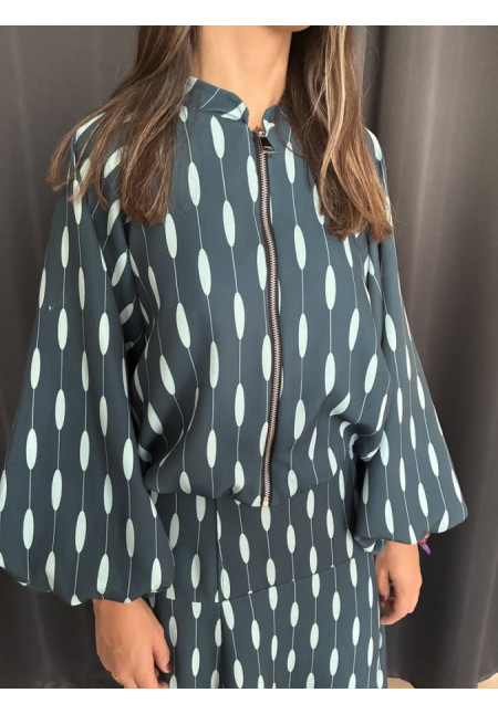 0036. Bomber estampada óvalos