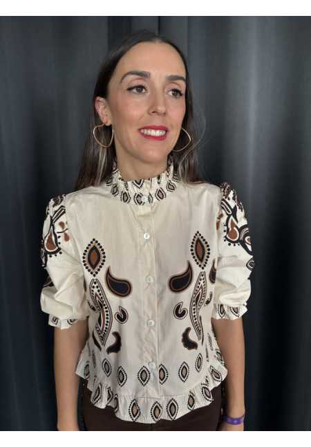 0090. Camisa estampada