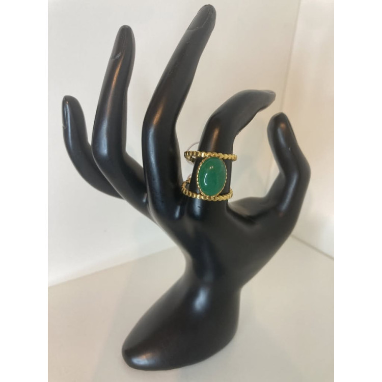 Anillo piedra verde