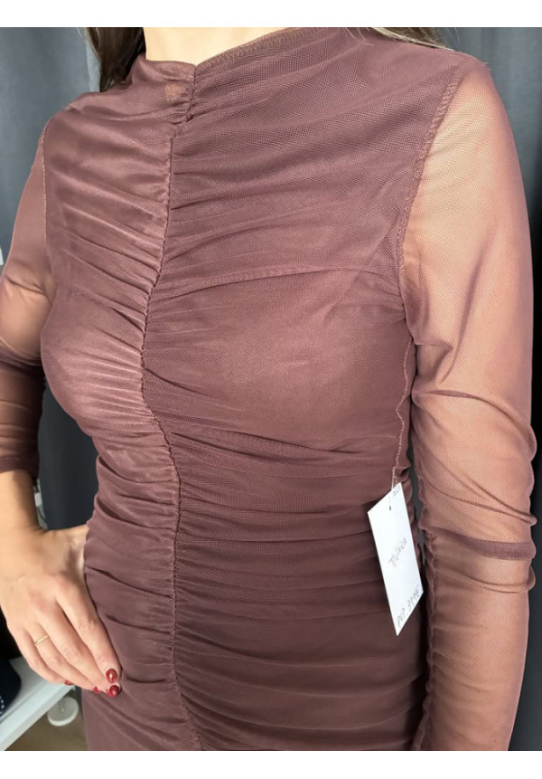 0061. Vestido tul frunce