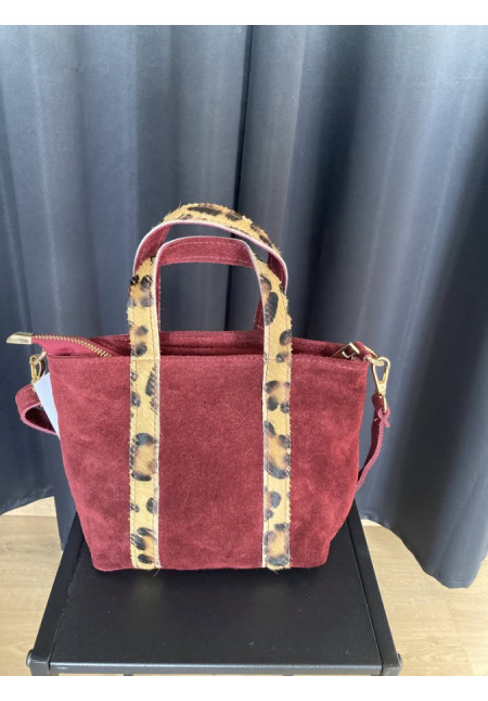 1351. Bolso piel mini asas pelo leorpardo