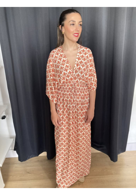 1.2. Vestido estampado escote V