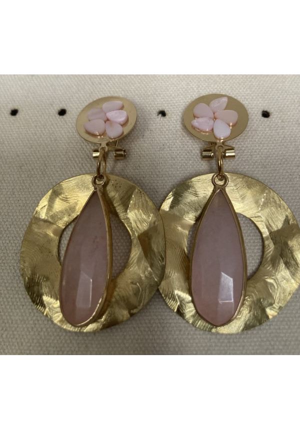 Pendientes flor y lágrima
