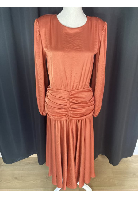 1301. Vestido seda cut-out