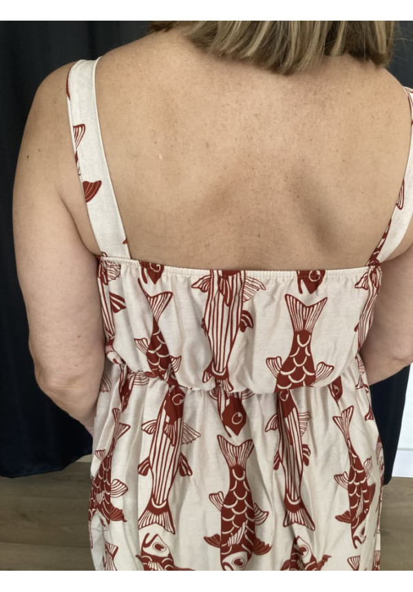 6.48. Vestido estampado tirantes