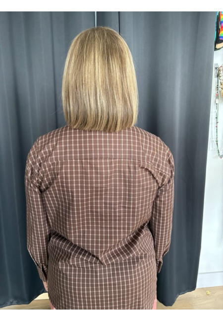 0066. Camisa cuadros lazada