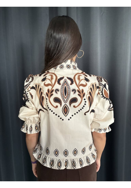 0090. Camisa estampada