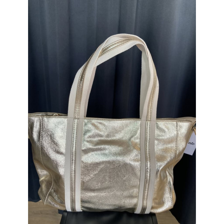 1427. Bolso dorado asas beige