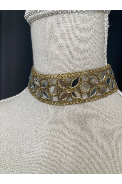 Chocker flores espejos