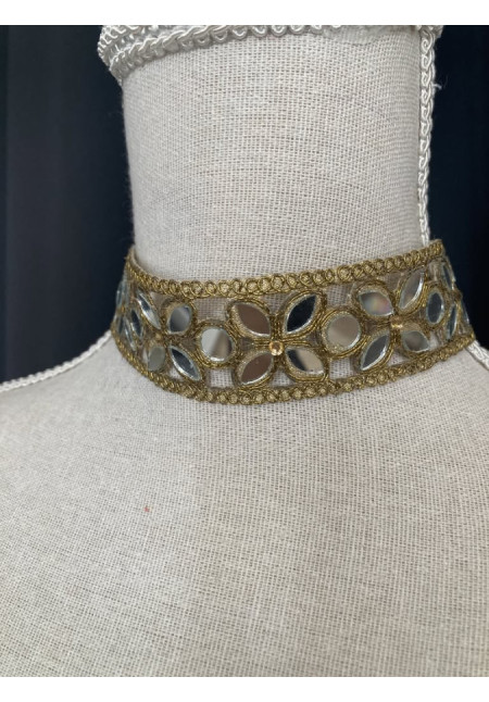 Chocker flores espejos