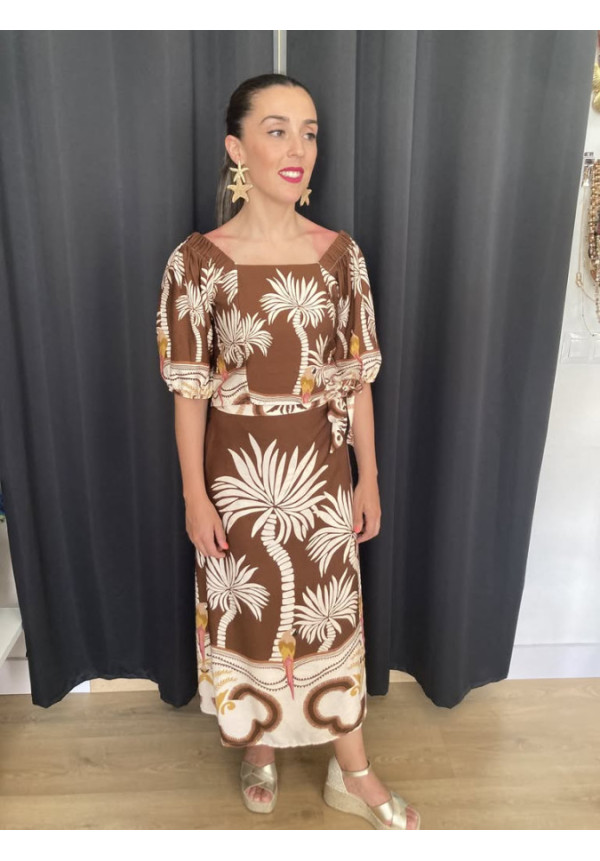 5.14 Conjunto falda+top estampado