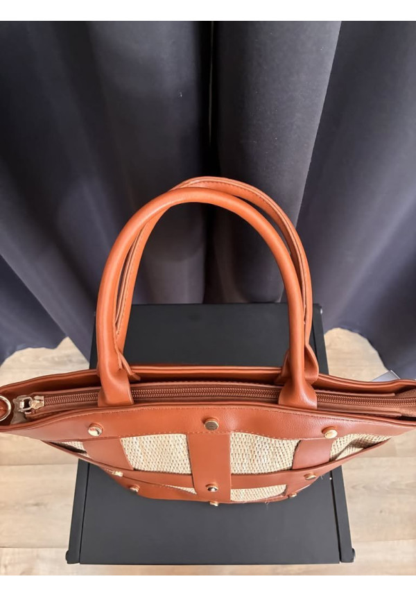 461. Bolso tiras cuero