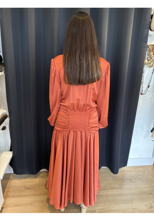 1301. Vestido seda cut-out