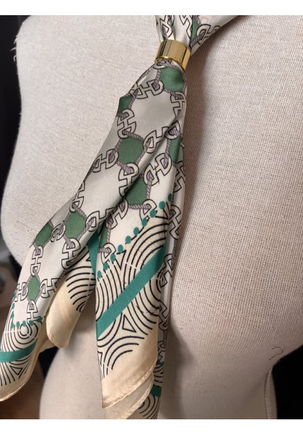 Pañuelo seda estampado F