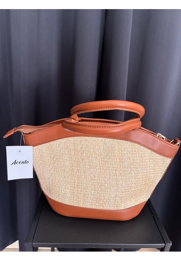 461. Bolso tiras cuero