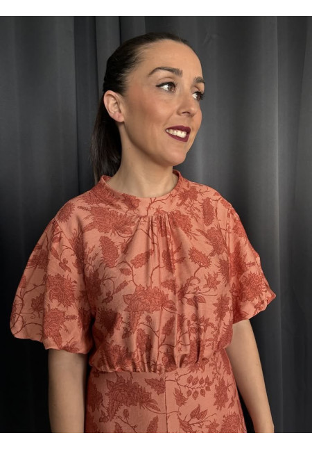 114. Vestido estampado flores